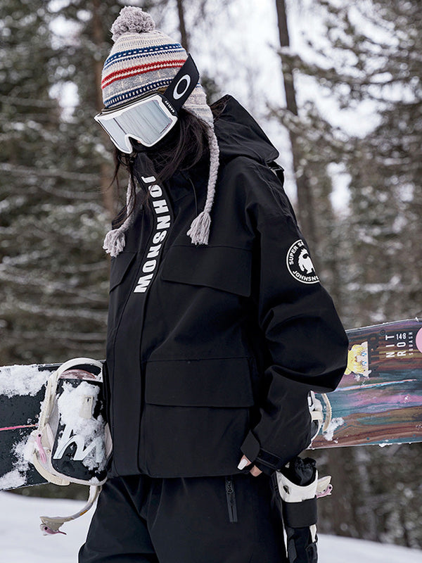 John Snow Damen-Schneeanzug im urbanen Swag-Stil, lässig und weit geschnitten