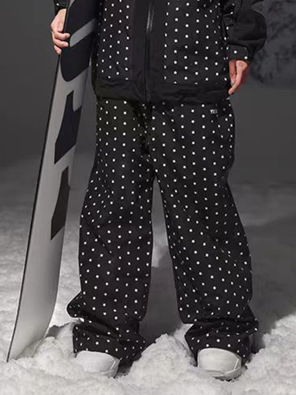 Mountain Fancy Freestyle-Skihose für Damen mit Polka-Dot- und Sternenmuster