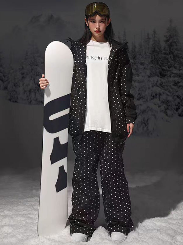 Damen-Skianzüge „Mountain Fancy Polka Dot Stars Freestyle“