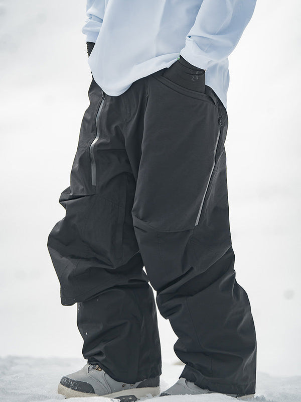 John Snow Herren-Skihose, geeignet für Backcountry-Einsätze, Baggy-Cargo-Schneehose