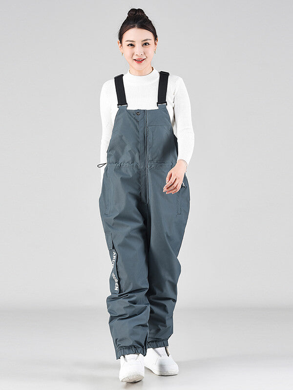 Damen-Winter-Snowboardhose mit Trägern