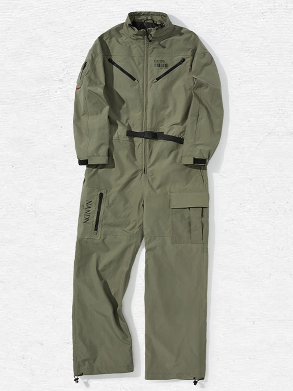 Damen-Schneeanzug Nandn Mountain Cargo Baggy Einteiler Schneeanzug