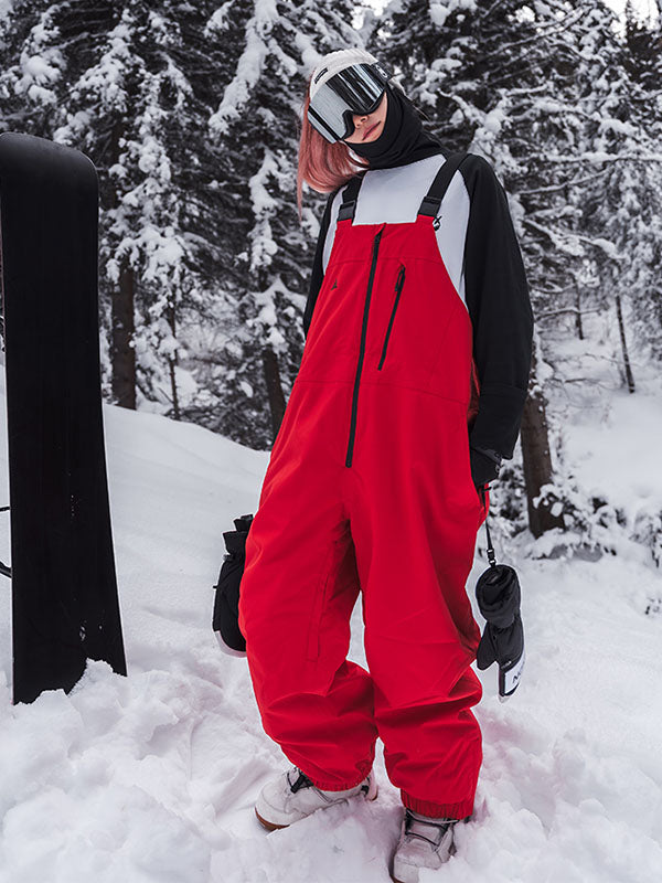 Nandn Winter Star Baggy Mountain Snowboard-Ski-Latzhose für Herren