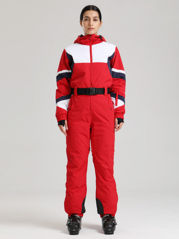 Gsou Snow ChillTrack Classic Retro Skianzug für Damen – Vintage-Skioutfits der 80er Jahre
