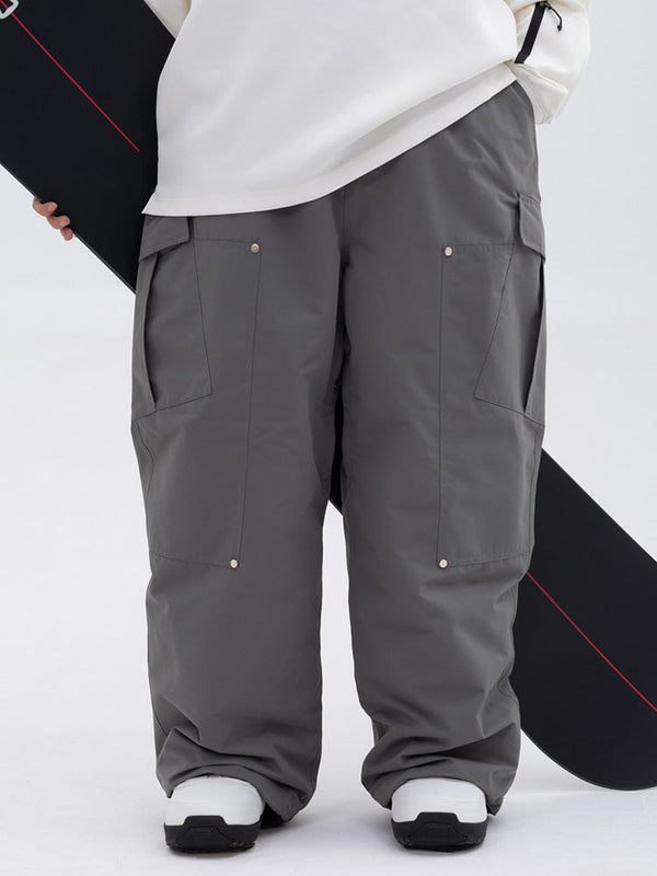 Damen-Skihose mit doppeltem Kniebereich, Freestyle-Stil, Baggy-Design
