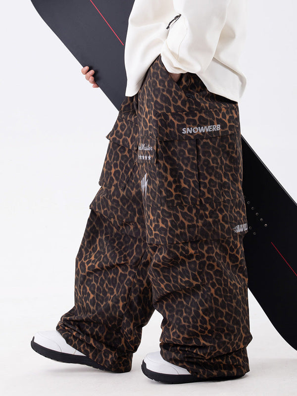 Damen Wild Soul Steeze Shred Master Baggy Street Cargo Camo Schneehose / Shorts
