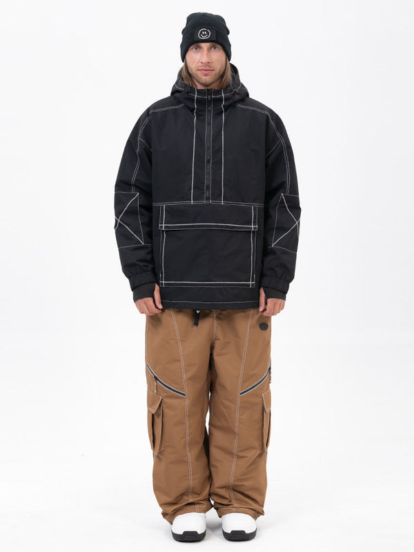 Mountain Vibe Pulloverjacke für Herren & Streetstorm Baggy-Schneehose Set