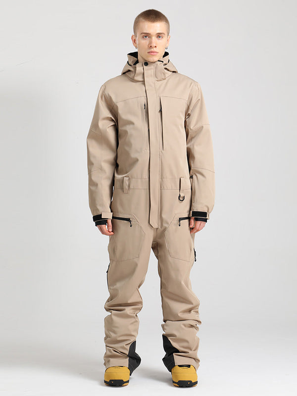Herren All-Mountain Freerider Einteiler Skianzug Ganzkörper-Schneeanzüge