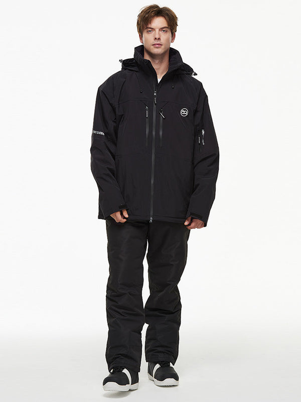 Herren-Backcountry-Bergwindjacke, Thermo-Schneeanzug mit Latzhose