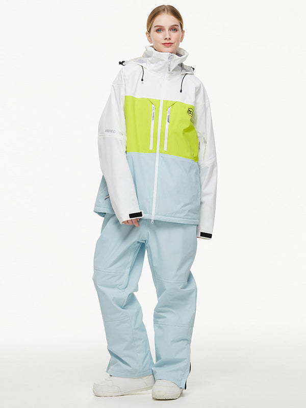 Arctic Queen Mountain Windbreaker Thermo-Schneeanzug für Damen mit Latzhose
