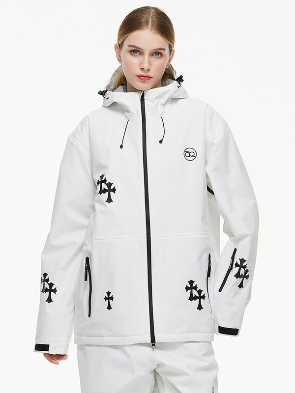 Arctic Queen Schneeflocken-Prinzessinnen-Fantasy-Schneejacke für Damen