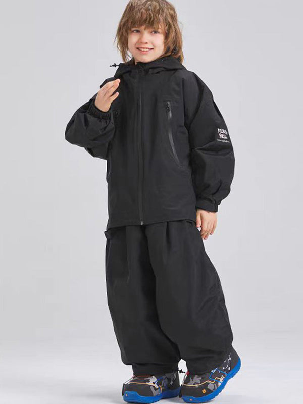 Doorek Kinder Unisex-Snowboardanzüge mit Hasenohren, Baggy-Stil