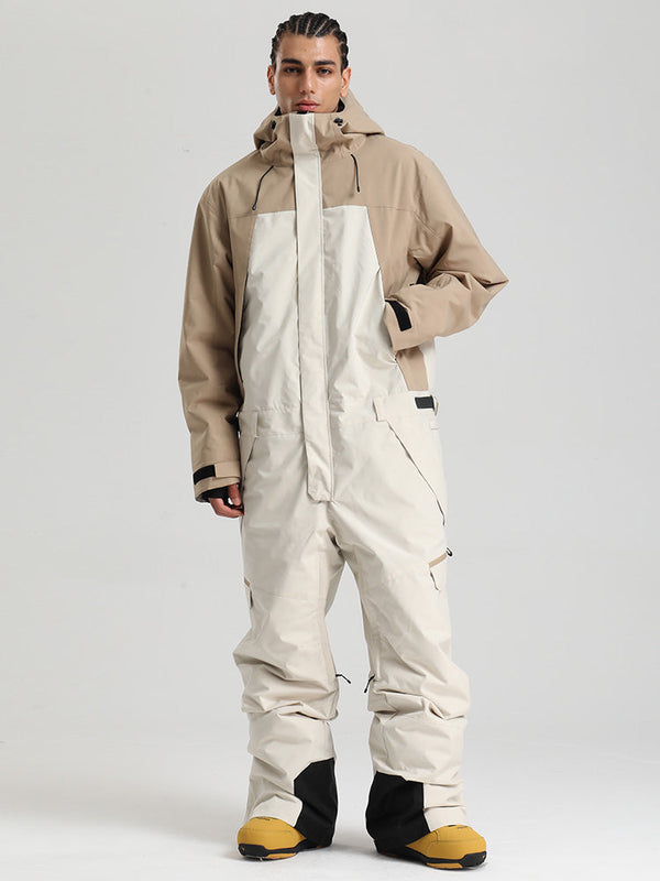 Herren Backcountry Explorer Einteiler Cargo-Skianzug Ganzkörper-Schneeanzug