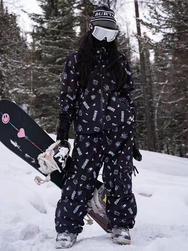 John Snow Damen-Schneeanzug „Legendary Graphic Freestyle Baggy Two Pieces“