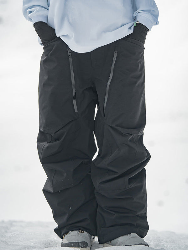 John Snow Herren-Skihose, geeignet für Backcountry-Einsätze, Baggy-Cargo-Schneehose