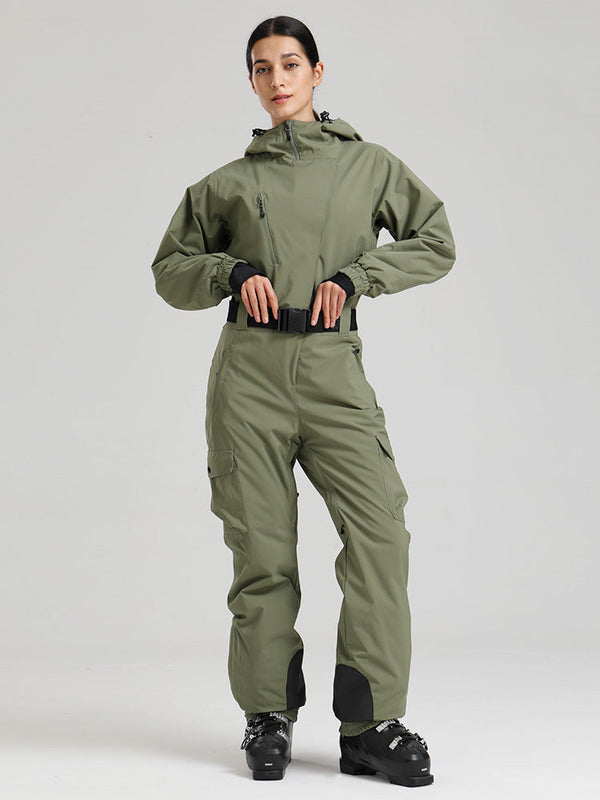 Gsou Snow Alpine Luxe Slim Fit Ganzkörper-Skioverall für Damen