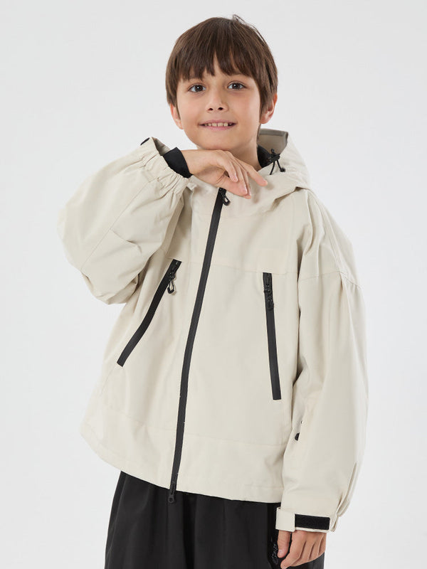 Jungen Schneejacke mit Hasenohren, wasserdicht, wärmend, mit Kapuze