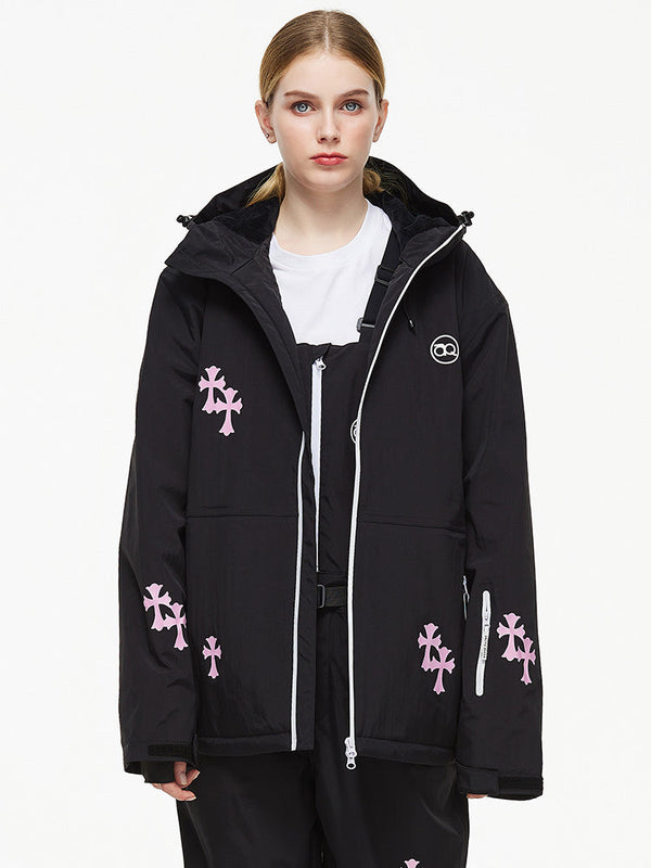 Arctic Queen Schneeflocken-Prinzessinnen-Fantasy-Schneejacke für Damen
