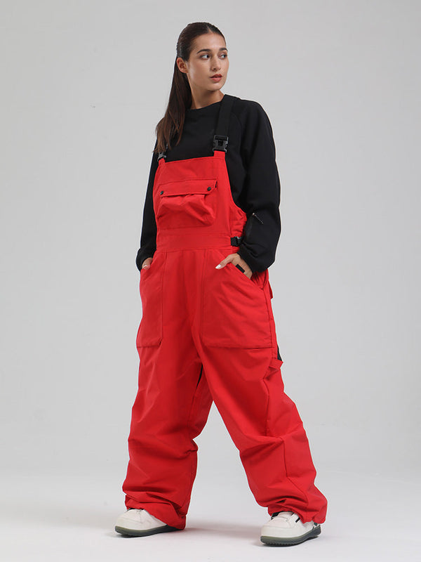 Damen-SnowMaster-Latzhose mit Isolierung und lockerem Schnitt
