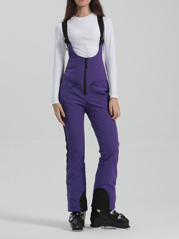 Gsou Snow Elegant Flare Ski-Latzhose für Damen