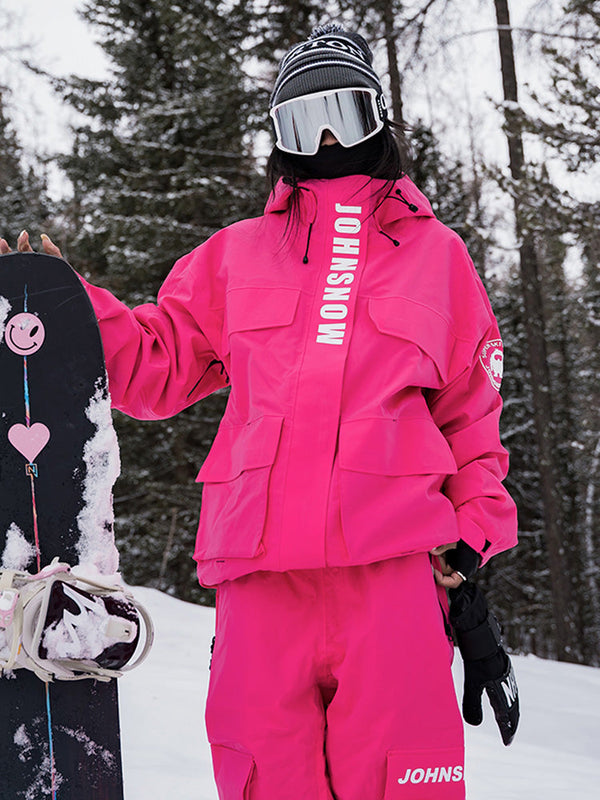 John Snow Damen-Schneeanzug im urbanen Swag-Stil, lässig und weit geschnitten