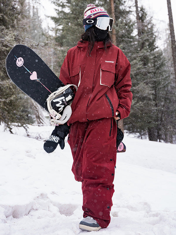 John Snow Damen-Skianzug im Urban Edge Streetwear-Stil, lässig geschnitten