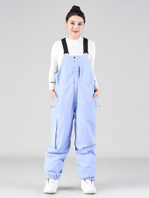 Damen-Winter-Snowboardhose mit Trägern