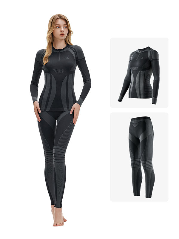 Damen Nandn 3D Support Sport Warm Performance Baselayer Set