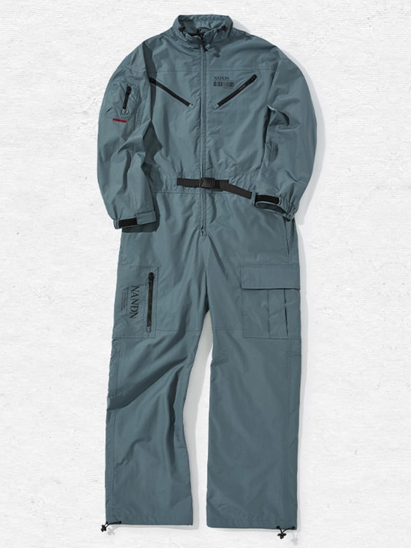 Damen-Schneeanzug Nandn Mountain Cargo Baggy Einteiler Schneeanzug