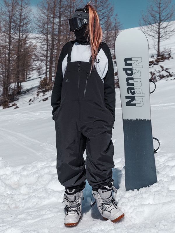 Nandn Winter Star Baggy Mountain Snowboard-Ski-Latzhose für Herren