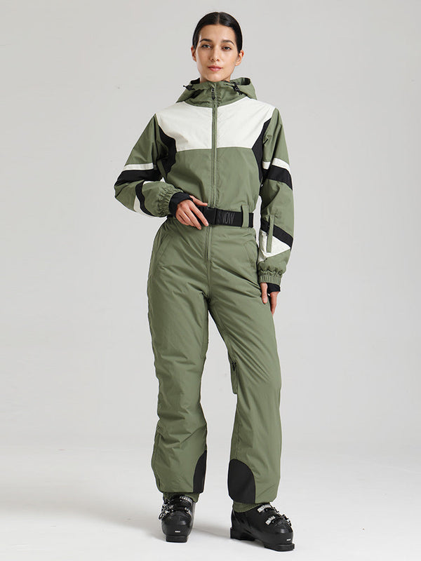 Gsou Snow ChillTrack Classic Retro Skianzug für Damen – Vintage-Skioutfits der 80er Jahre