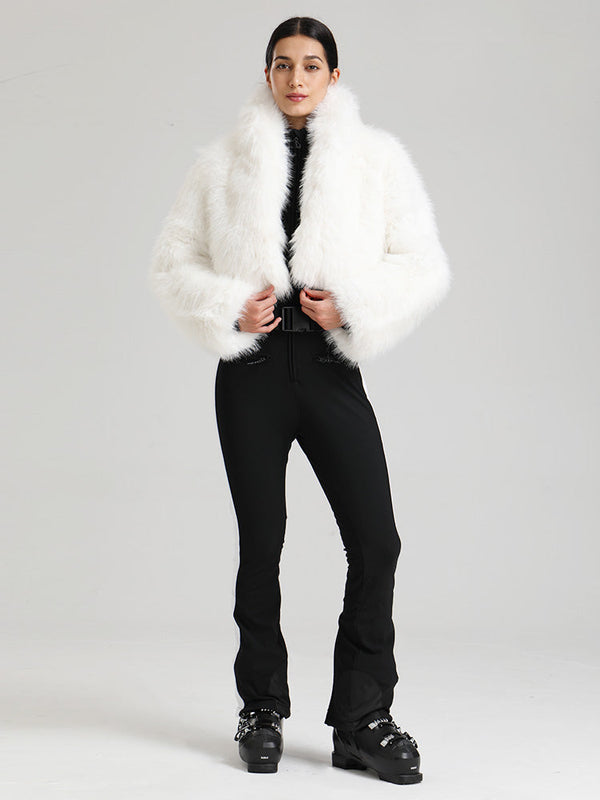 Glacier Vogue Ski-Overall für Damen & Delish Jacke aus flauschigem Kunstpelz