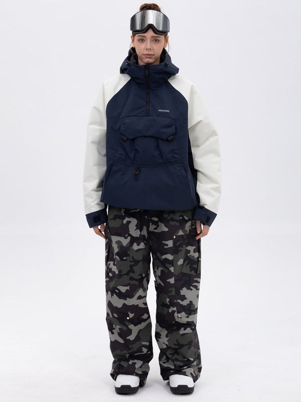 Freestyle-Skianzug für Damen im Bergtarn-Look – Bomberjacke & Baggy-Hose-Set