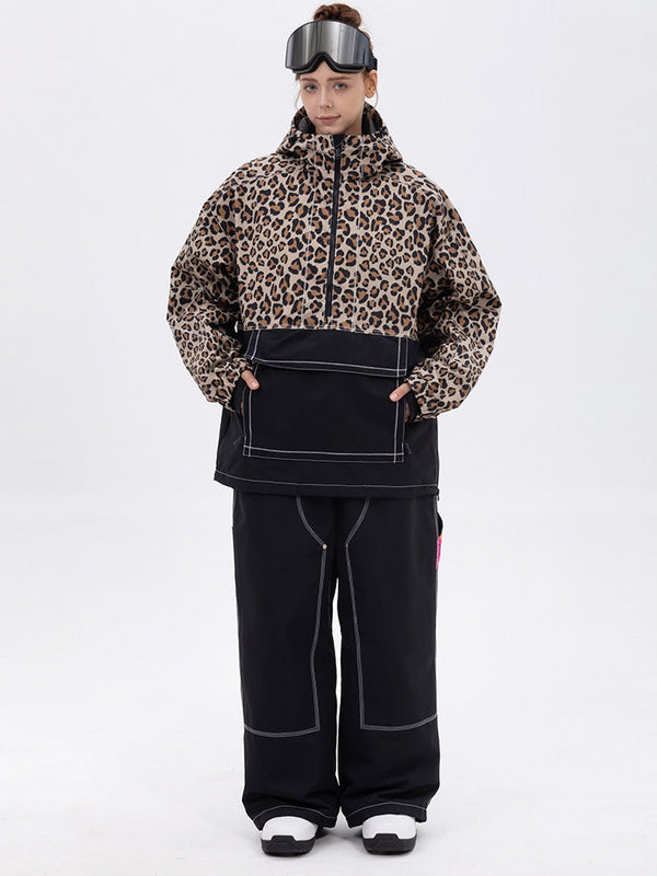 Damen-Set: Mountain Vibe Pulloverjacke & Urban Freerider Baggy-Schneehose