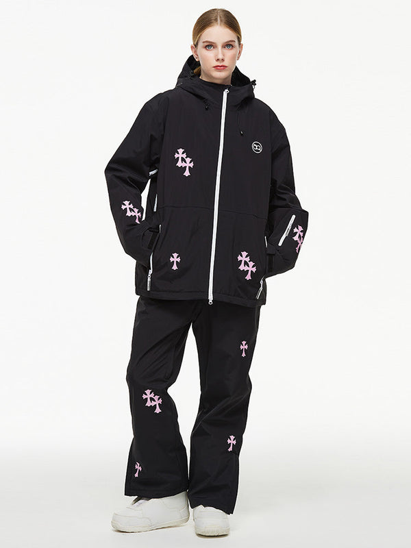 Damen-Schneeanzug „Arctic Queen Snowflake Princess Fantasy“ mit Latzhose