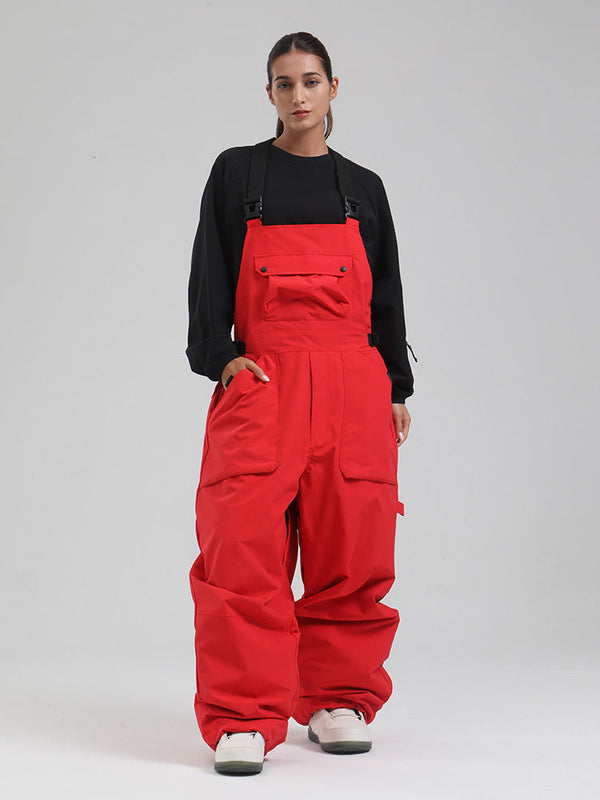 Damen-SnowMaster-Latzhose mit Isolierung und lockerem Schnitt