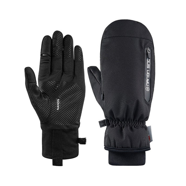Nandn Winter Mountain Shred Allwetter-Schneehandschuhe für Herren mit zusätzlichen 5-Finger-Handschuhen