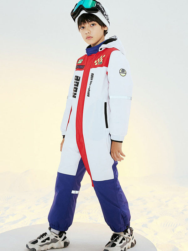 Nandn Kinder Unisex Winter Alpine Abenteuer Wasserdichter Einteiler Schneeanzug