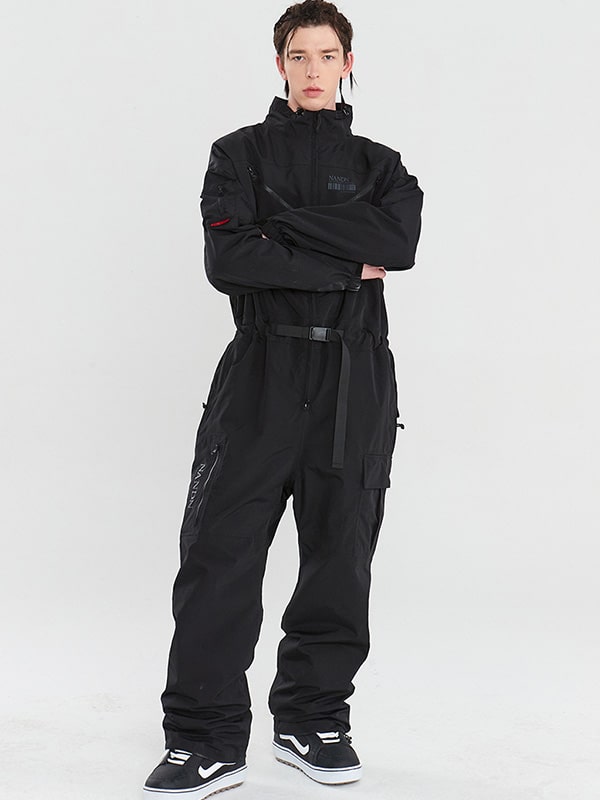 Damen-Schneeanzug Nandn Mountain Cargo Baggy Einteiler Schneeanzug