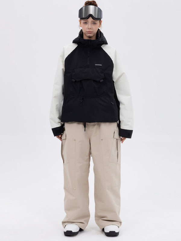 Freestyle-Skianzug für Damen im Bergtarn-Look – Bomberjacke & Baggy-Hose-Set