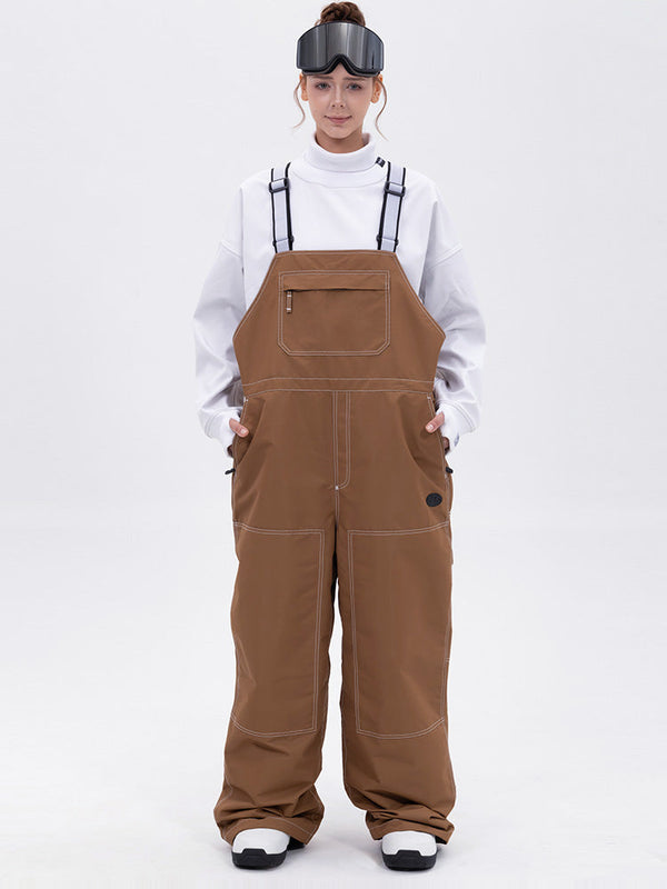 Damen City Chill Street Style Freerider Baggy Snow Bib Overalls