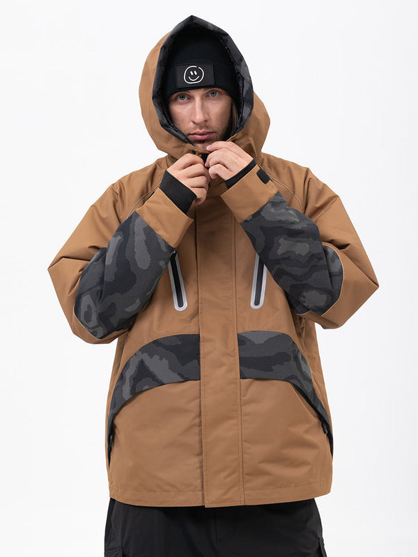 Chillform Glow Trail Reflektierende Camo-Schneejacke für Herren