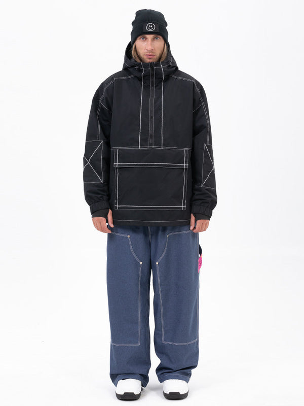 Mountain Vibe Pulloverjacke für Herren & Urban Freerider Baggy-Schneehose Set