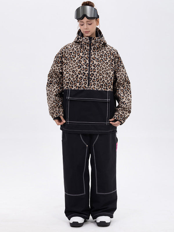 Damen-Set: Mountain Vibe Pulloverjacke & Urban Freerider Baggy-Schneehose