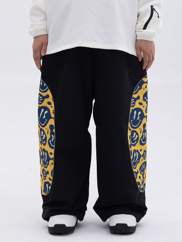 Damen Allwetter-Schneehose mit reflektierendem, stylischem Grafikmuster