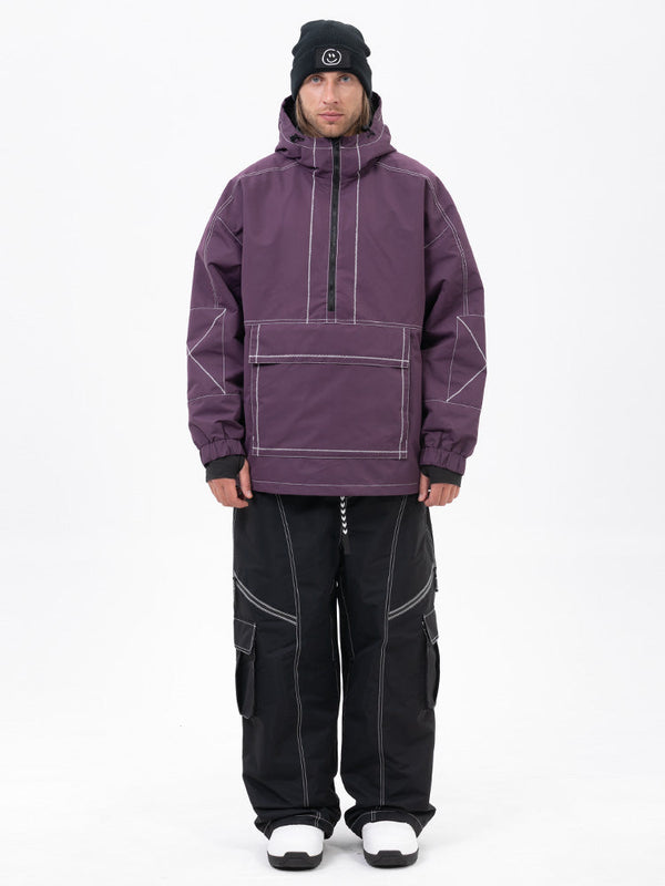 Mountain Vibe Pulloverjacke für Herren & Streetstorm Baggy-Schneehose Set