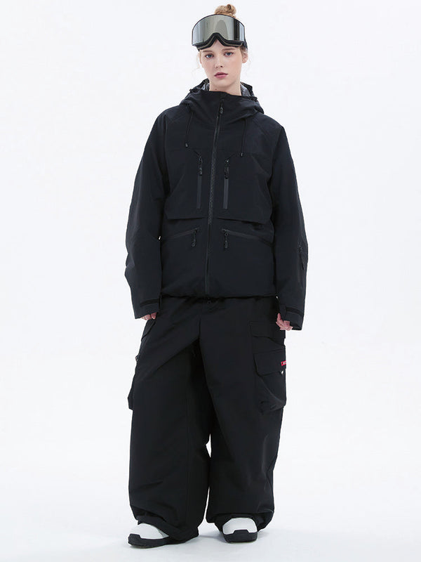 Strapazierfähiger Damen-Schneeanzug von Steeze HypeShred, Baggy Utility Cargo