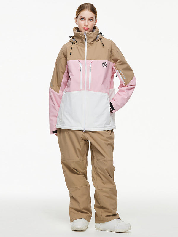 Arctic Queen Mountain Windbreaker Thermo-Schneeanzug für Damen mit Latzhose