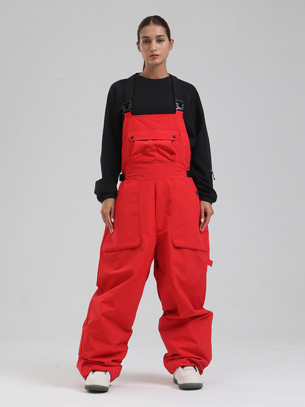 Damen-SnowMaster-Latzhose mit Isolierung und lockerem Schnitt