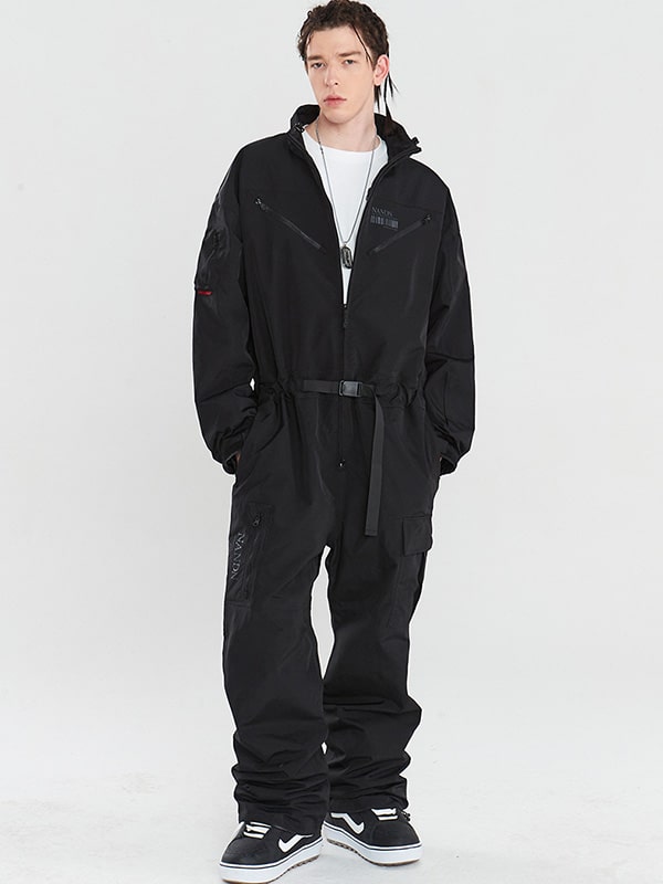 Damen-Schneeanzug Nandn Mountain Cargo Baggy Einteiler Schneeanzug